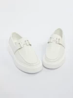 Mocasini Barbati din piele naturala 5NXE36 ALL WHITE | MEI