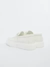 Mocasini Barbati din piele naturala 5NXE36 ALL WHITE | MEI