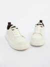 Pantofi Casual Barbati 6535 WHITE-BROWN | MEI