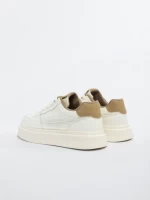 Pantofi Casual Barbati 2502-1 WHITE-BEIGE | MEI