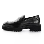 Mocasini Barbati din piele naturala 5NXE22 BLACK | PANTOFUL