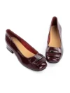 Pantofi cu Toc Gros 2321-18 WINE | ADVANCER