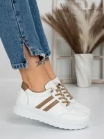 Sneakers Dama 981 WHITE-KHAKI | FASHION