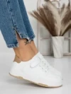 Sneakers Dama A87 WHITE-KHAKI | FASHION