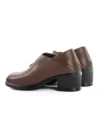 Pantofi cu Toc Gros 6903 BROWN | ADVANCER