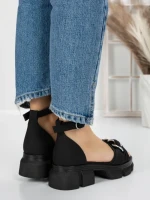 Sandale Dama cu Platforma 5SY1 BLACK | MEI