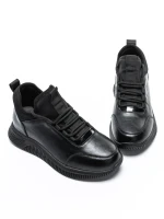 Pantofi Sport Dama din piele naturala 3757 BLACK | FORMAZIONE