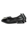 Balerini Dama din piele naturala 8561 BLACK | GALOP