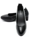 Pantofi cu toc din piele naturala 9729 BLACK | GALOP