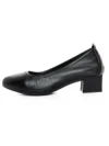 Pantofi cu toc din piele naturala 9729 BLACK | GALOP