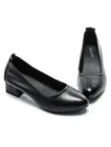 Pantofi cu toc din piele naturala 9729 BLACK | GALOP