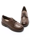 Pantofi Casual Dama din piele naturala 7295 BROWN | GALOP
