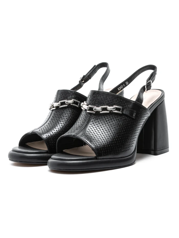 Sandale Dama din piele naturala K347-1 BLACK | ADVANCER