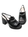 Sandale Dama din piele naturala K347-1 BLACK | ADVANCER