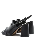 Sandale Dama din piele naturala K347-1 BLACK | ADVANCER