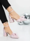 Sandale Dama cu Toc Gros 5XKK7 CHAMPAGNE | MEI