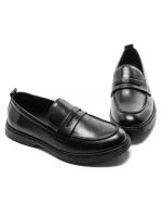 Mocasini Barbati din piele naturala Z24524-2 BLACK | BERLINER
