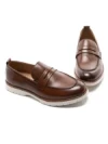 Mocasini Barbati din piele naturala Z24524-2 BROWN | BERLINER