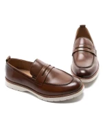 Mocasini Barbati din piele naturala Z24524-2 BROWN | BERLINER