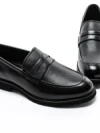 Mocasini Barbati din piele naturala F12042-1 BLACK | BERLINER