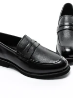 Mocasini Barbati din piele naturala F12042-1 BLACK | BERLINER