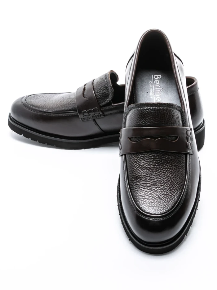 Mocasini Barbati din piele naturala F12042-1 COFFEE | BERLINER