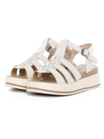 Sandale Dama din piele naturala 20295 CREAM | ADVANCER