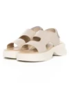 Sandale Dama din piele naturala 82606 CREAM | ADVANCER