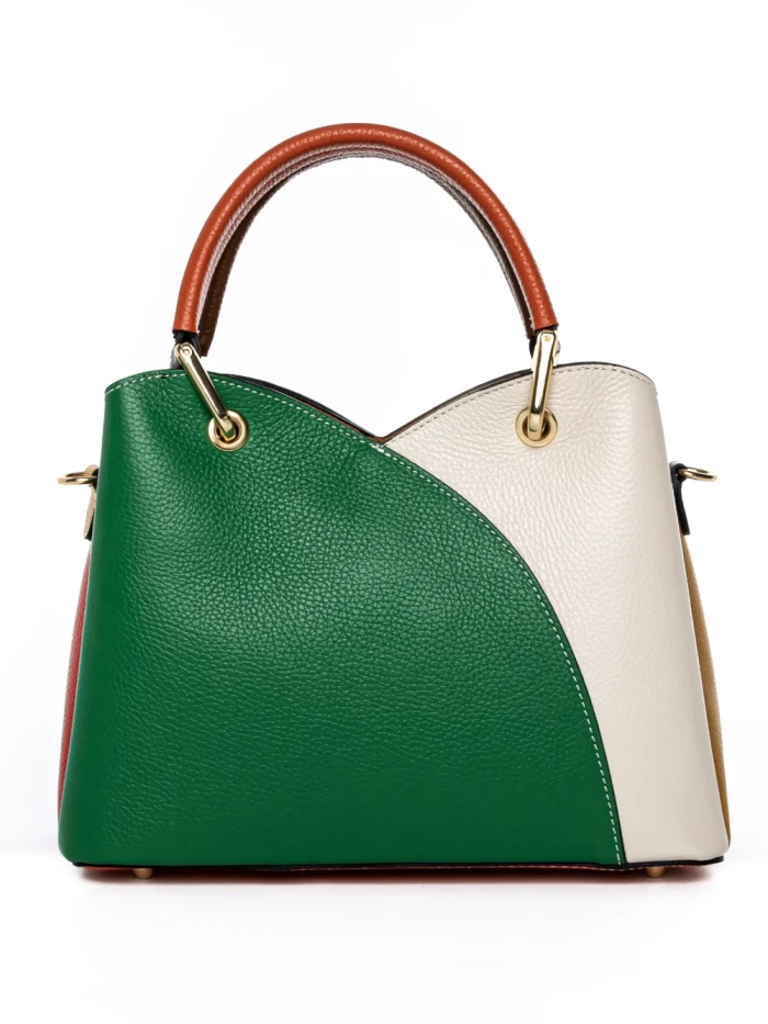 Genti Dama Din Piele Naturala GD26 GREEN-BEIGE | FORSETI
