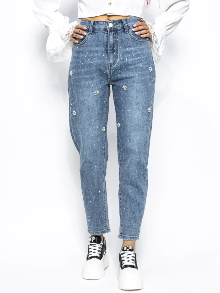 Blugi Dama RF033 ALBASTRU | MINA
