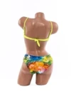 Costum de baie dama F339-1 VERDE NEON | MEINA