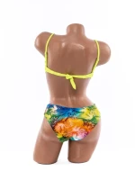 Costum de baie dama F339-1 VERDE NEON | MEINA