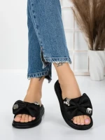 Papuci Dama cu Talpa Joasa 5WL21 BLACK | MEI