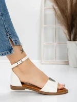 Sandale Dama cu Talpa Joasa 5PT5 WHITE | MEI