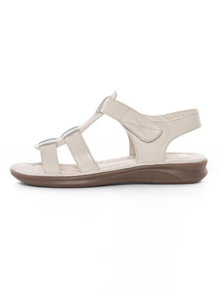 Sandale Dama din piele naturala 56681 CREAM | BERLINER