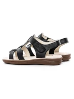Sandale Dama din piele naturala 56681 BLACK | BERLINER