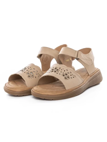Sandale Dama din piele naturala 53308 APRICOT | BERLINER