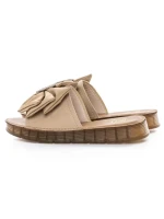 Papuci Dama din piele naturala 49005 APRICOT | FORMAZIONE