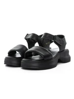 Sandale Dama din piele naturala 82605 BLACK | BERLINER
