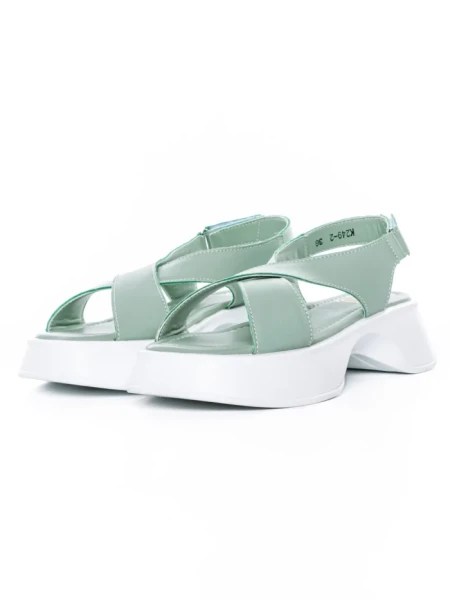 Sandale Dama din piele naturala K249-2 GREEN | FORMAZIONE