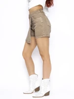 Blugi Scurti Dama SL1705-8 BEJ INCHIS | MINA