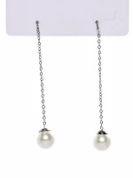 Cercei CRC012 ARGINTIU-ALB | MEI