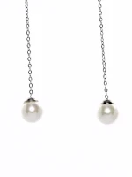 Cercei CRC012 ARGINTIU-ALB | MEI