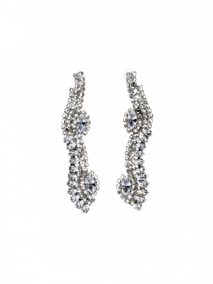 Set Colier + Cercei CLR005 ARGINTIU | MEI