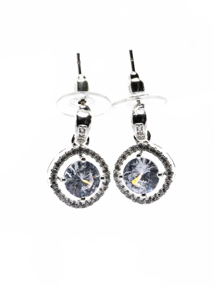 Set Colier + Cercei CLR013 ARGINTIU | MEI