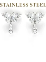 Set Colier + Cercei CLR002 ARGINTIU | MEI