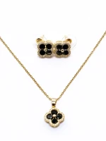 Set Colier + Cercei CLR003 AURIU-NEGRU | MEI