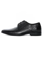 Pantofi Barbati din piele naturala QF576-K51 Black (M45) Stephano