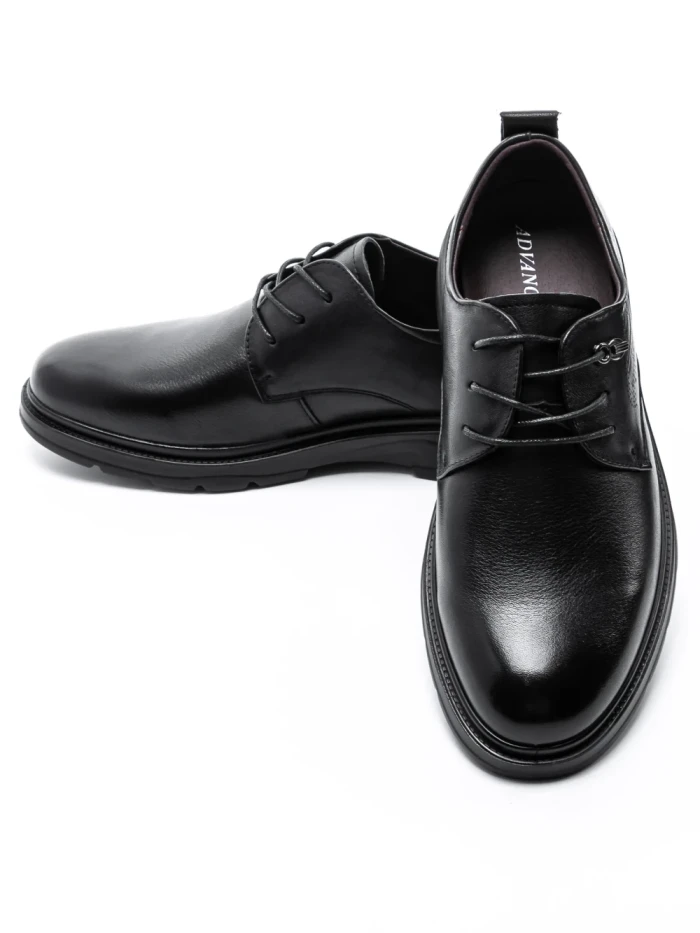 Pantofi Casual Barbati din piele naturala 91817 BLACK | ADVANCER