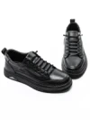 Pantofi Casual Barbati din piele naturala W25513-1 BLACK | ADVANCER